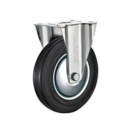 Rueda fija tarso mm 200. negra