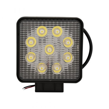 Lámpara de trabajo para remolque 9 LED cuadrada