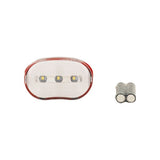 Lámpara bicicleta 3 LEDs blanca
