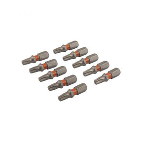 Punta para atornillar 25 mm tx-25 naranja 10x