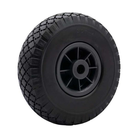 Rueda antipinchazos 300x4 llanta plastico gris