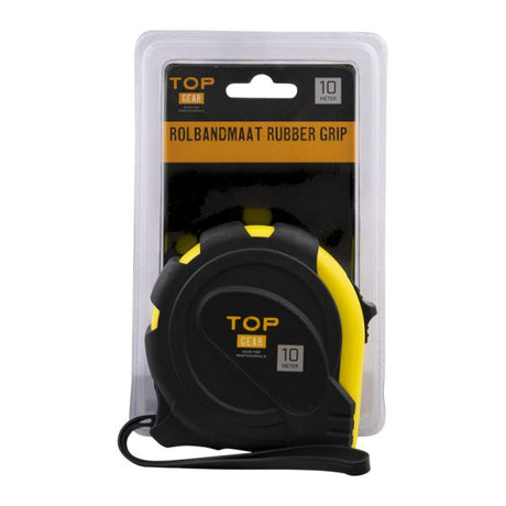 Cinta métrica Topgear 10 mtr, grip de goma en blister*
