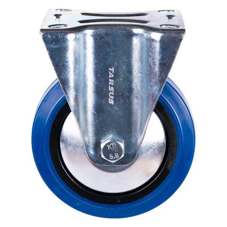 Rueda fija Tarso de 125 mm. azul