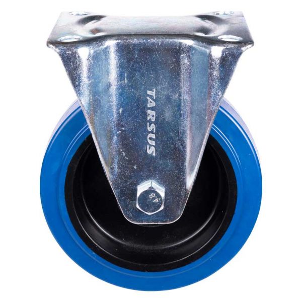 Rueda fija Tarso 160 mm. azul