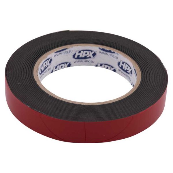 Productos hpx cinta adhesiva de doble cara max power exterior negro 19mm x 5m