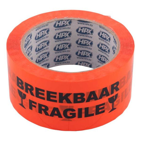 Productos hpx cinta adhesiva naranja frágil 5cm 66m