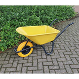 Carretilla plastico contenedor amarillo 85 litros HQ antifugas