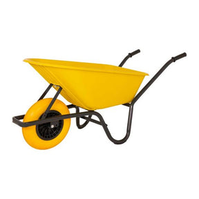 Carretilla plastico contenedor amarillo 85 litros HQ antifugas