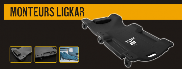 Carro tumbado para mecánicos Topgear