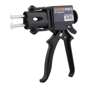 Pistola de pegamento super-fix.