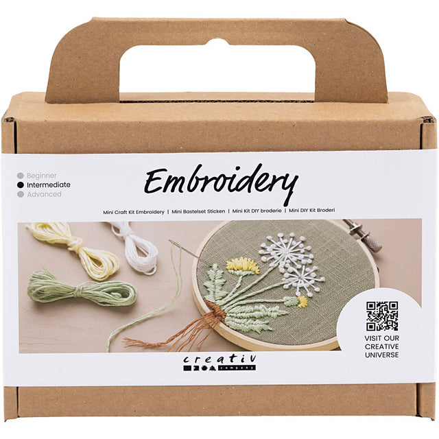 Creativ compañía mini hobbyset bordado de bordado colgador de pared