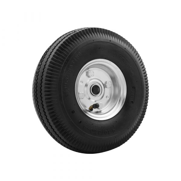 Rueda neumática 4,10x3,50 agujero eje 20 mm.