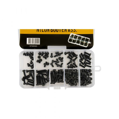 Topgear pernos de nailon culo. 160 piezas