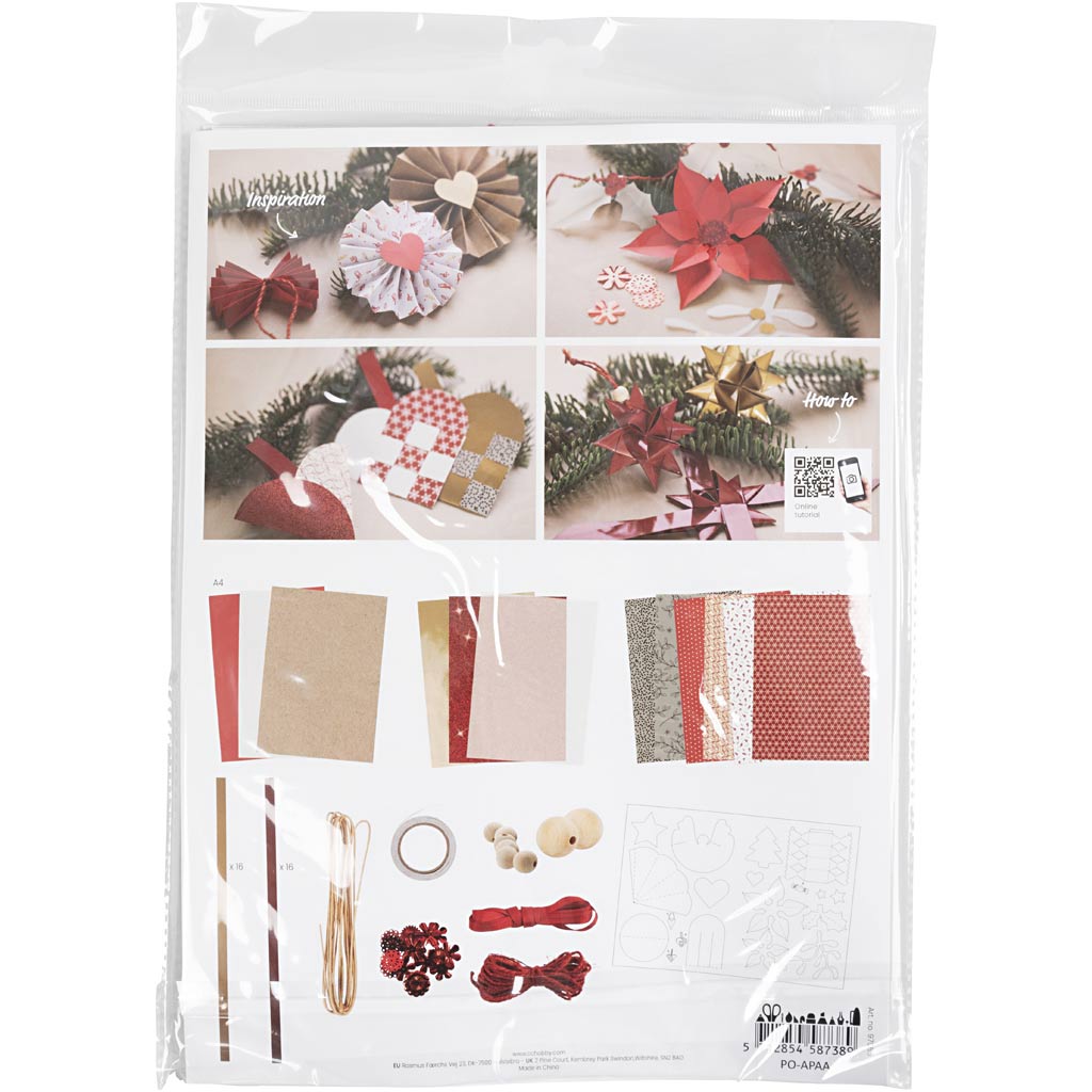 Empresa creativa https: www.cchobby.nl paquete de corte-navidad-natural-rojo-blanco-1-caja