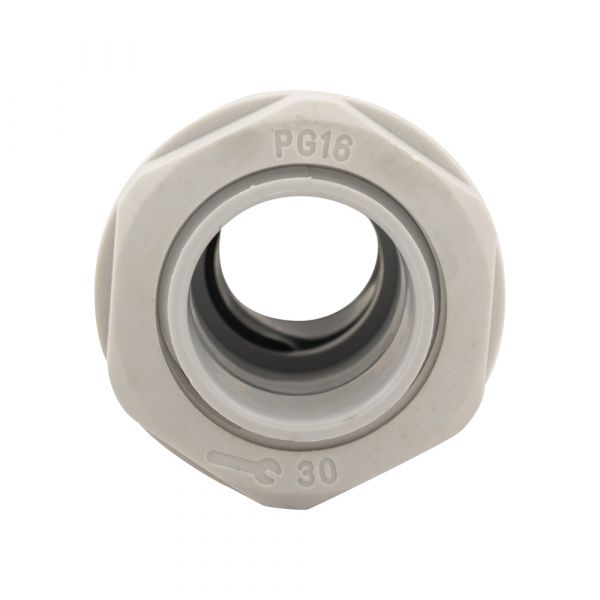 Prensaestopas m20 gris 10 piezas.
