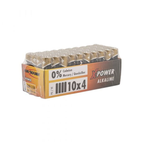 Pila alcalina aaa lr03 40 uds.