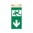 Adhesivo salida de emergencia izquierda - 100x200 mm.