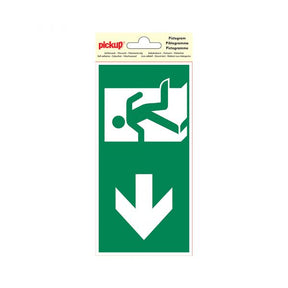 Adhesivo salida de emergencia izquierda - 100x200 mm.