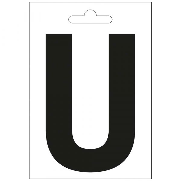 Letra náutica u negra 100 mm.