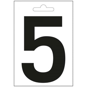 Nautica numero 5 negra 100 mm.