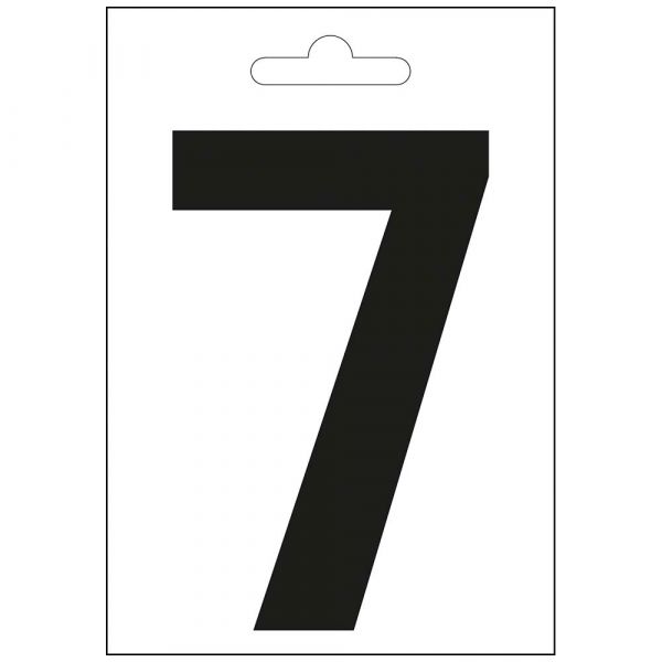 Nautica numero 7 negra 100 mm.