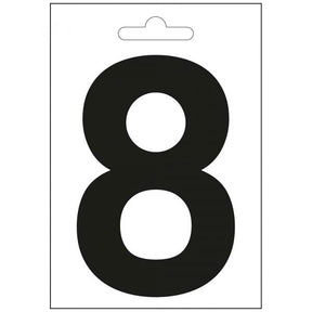 Nautica numero 8 negra 100 mm.