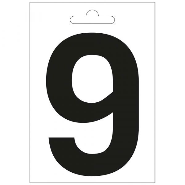 Nautica numero 9 negra 100 mm.