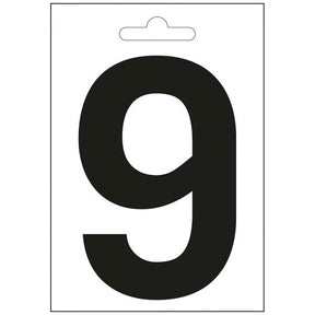 Nautica numero 9 negra 100 mm.