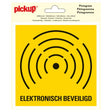 Adhesivo asegurado electrónicamente - 150x150 mm.