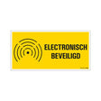 Cartel electrónicamente protegido - 150x300 mm.