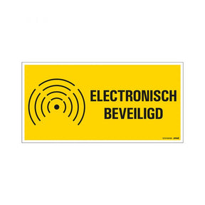 Cartel electrónicamente protegido - 150x300 mm.