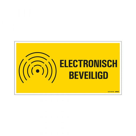 Cartel electrónicamente protegido - 150x300 mm.