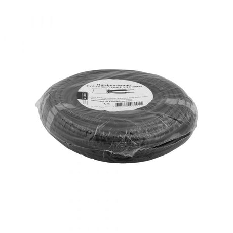 Cable doméstico Q-link - vmvs - capacidad de carga hasta 1200w - 2 x 0,75 mm - 20 m - negro