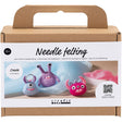 Creativ Company mini hobbyset aguja fieltro monstruo