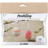 Creativ Company Mini Hobbyset Modelando huevo con cuentas, 2st.