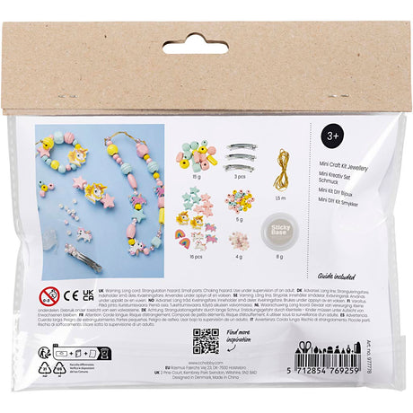 Empresa creativa https: www.cchobby.nl mini-hobbyset-jewelry-necklace-bracelets-earrings-light blue-light red-amarillo-1-box