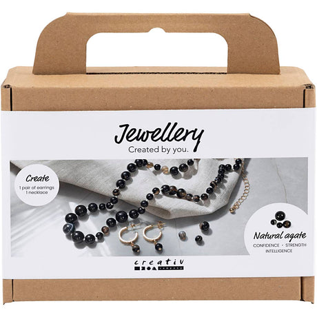 Empresa creativa https: www.cchobby.nl mini-hobbyset-jewelry-necklace-and-earrings-black-white-1-box