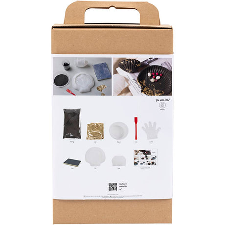 Empresa creativa https: www.cchobby.nl hobbyset-resin-casting-mussel-black-gold-1-box