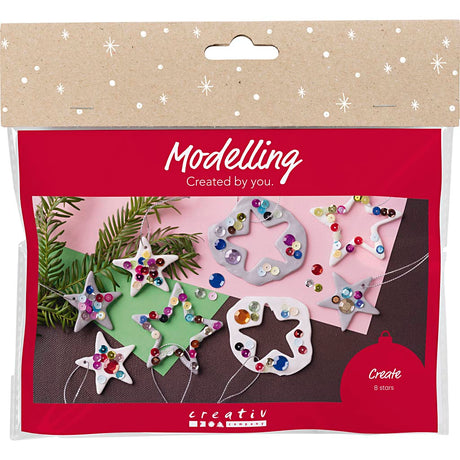 Empresa creativa https: www.cchobby.nl mini-hobbyset-boetseren-stars-zilver-wit-1-doos