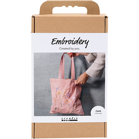 Empresa creativa https: www.cchobby.nl hobbyset-embroidery-carrier-bag-lightpink-1-box