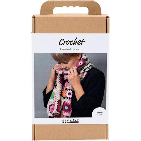 Empresa creativa https: www.cchobby.nl hobbyset-crochet-scarf-cream-warm-colors-1-box