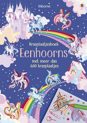 Libro de tarjetas para rascar de Wpg Publishers, unicornios. 5+