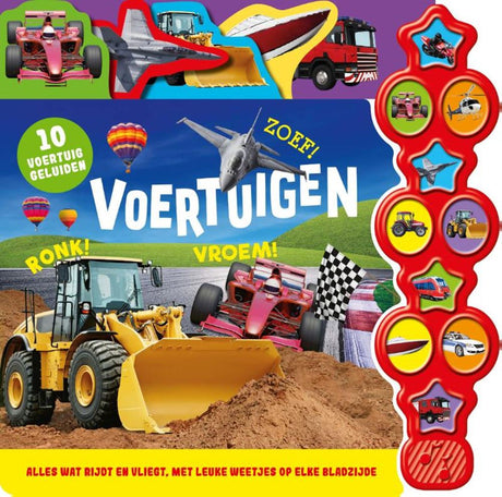 Libro sonoro: vehículos. 10 sonidos.
