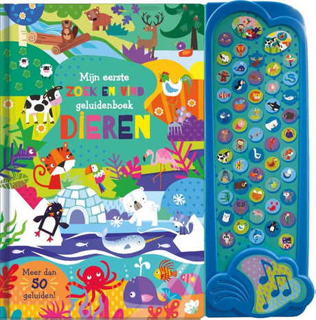 Libro de sonidos de animales de Rebo Publishers: busca y encuentra