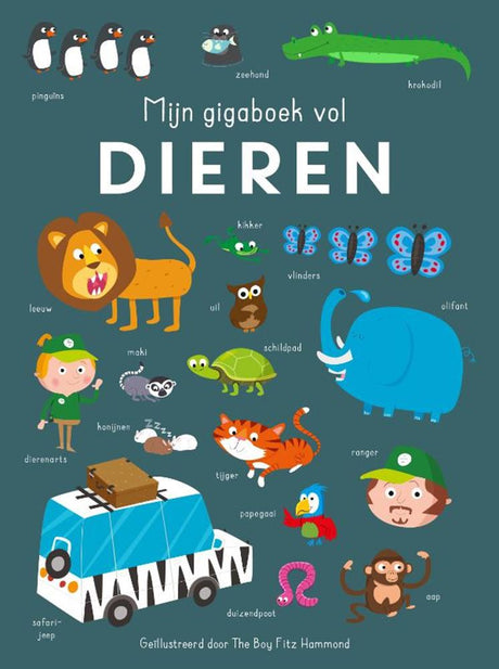 Editorial Rebo mi libro enorme lleno de animales 0+