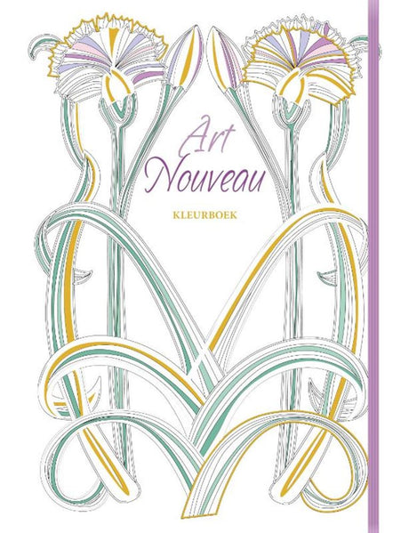 Libro para colorear editoriales Rebo: art nouveau adulto