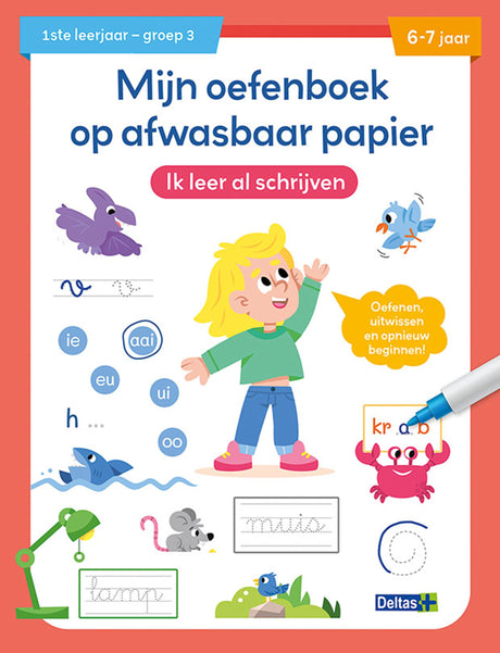 Cuaderno de ejercicios Deltas papel lavable Ya estoy aprendiendo a escribir (6-7 años)