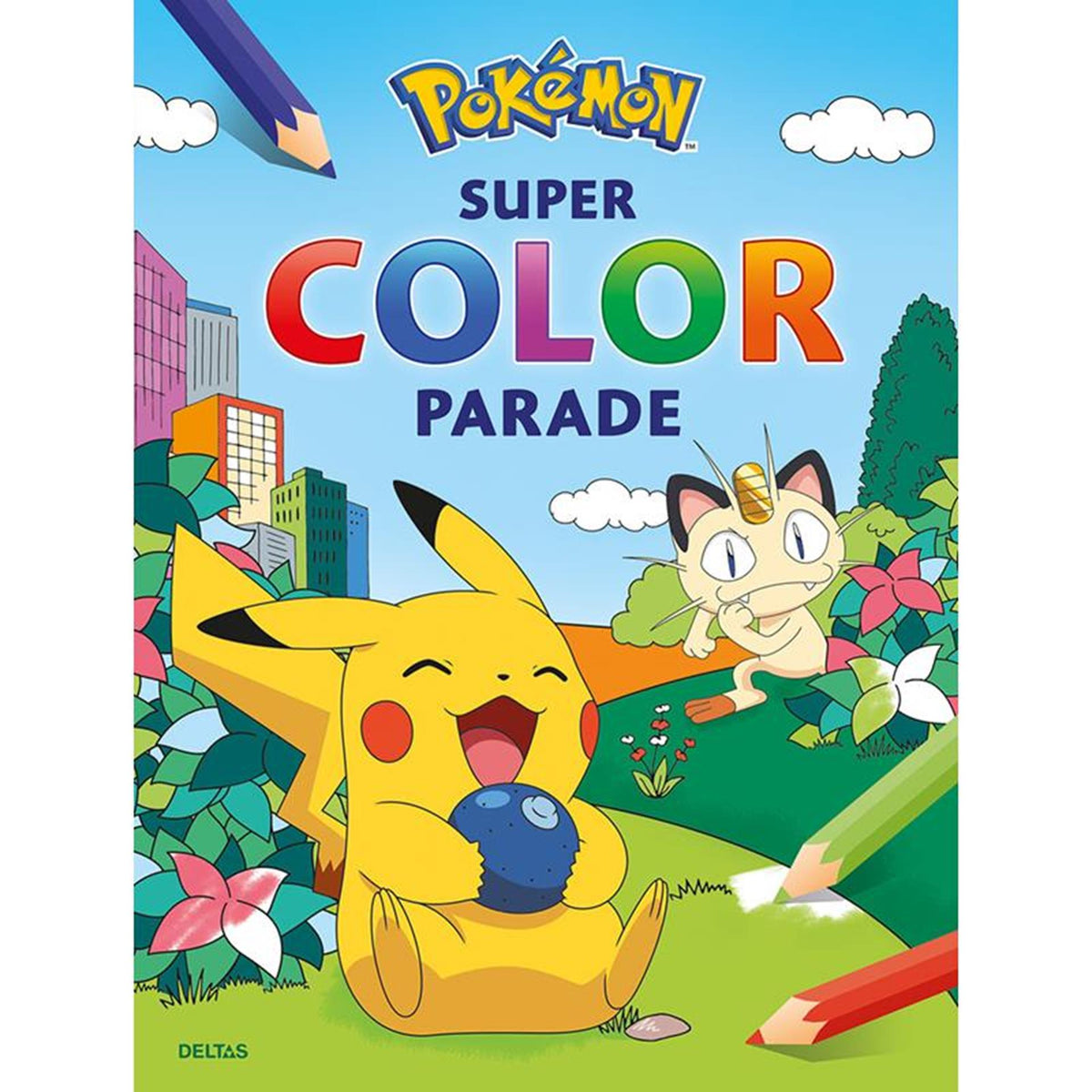 Libro para colorear Pokemon pokémon super color parade