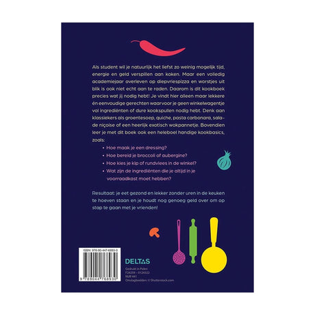 Deltas el mejor libro de cocina para estudiantes.