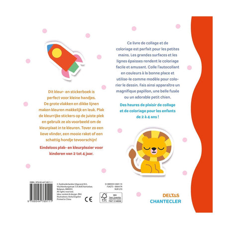 Color de pegatina feliz Deltas - 2-4 años